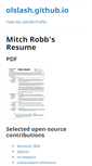 Mobile Screenshot of mitchrobb.com